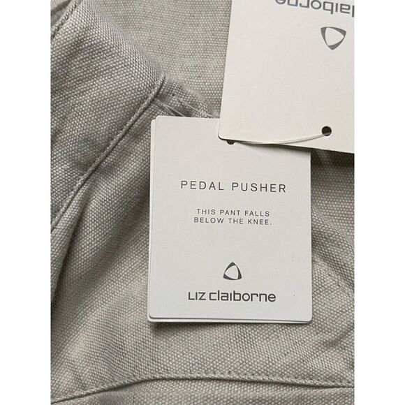 NWT Liz Wear by Liz Claiborne Linen blend‎ Bermuda Shorts Women 4P Pedal Pusher - Picture 6 of 9
